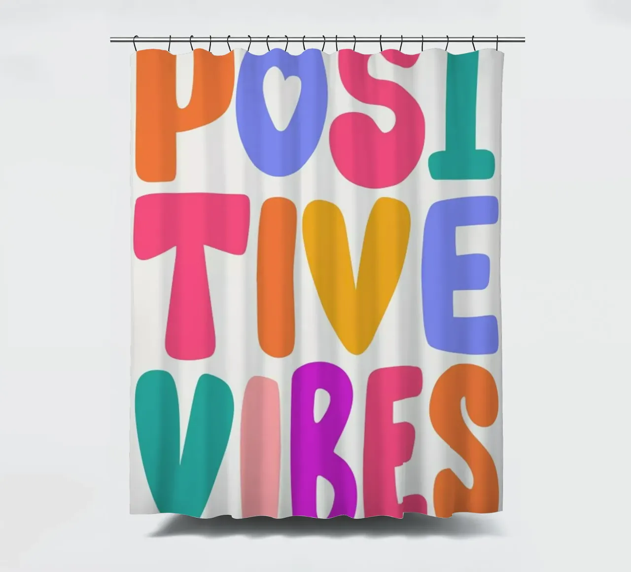 Positive Vibes tenda da doccia da Pure
