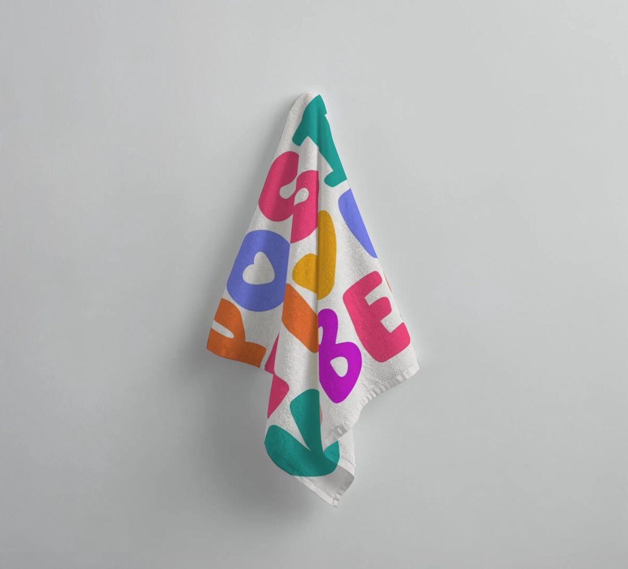 Positive Vibes towel by Pure