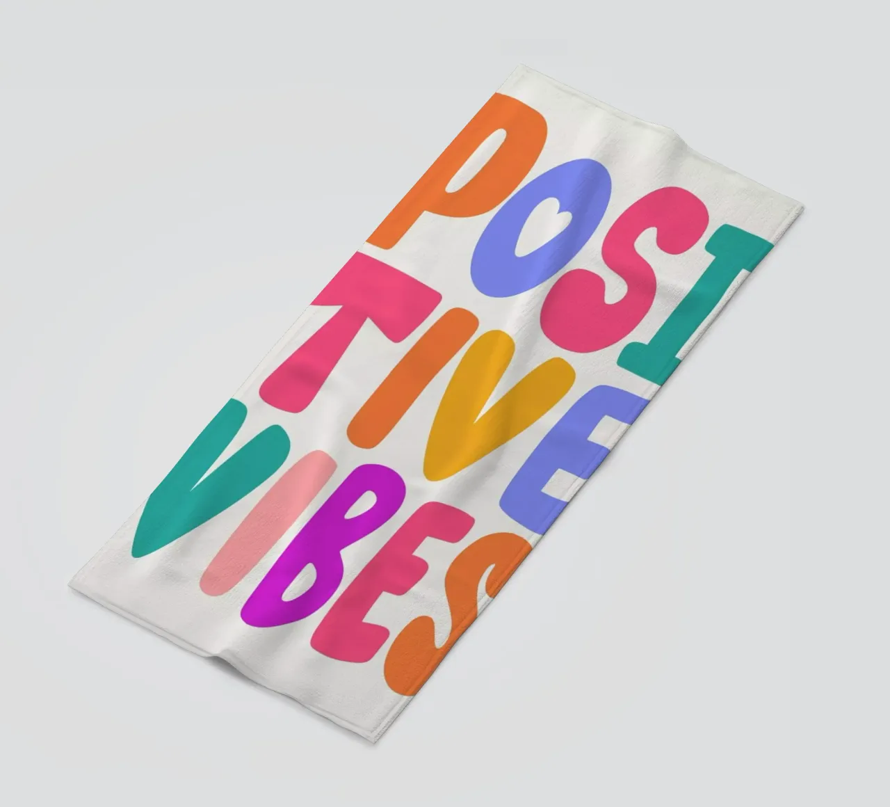 Positive Vibes beach towel by Pure