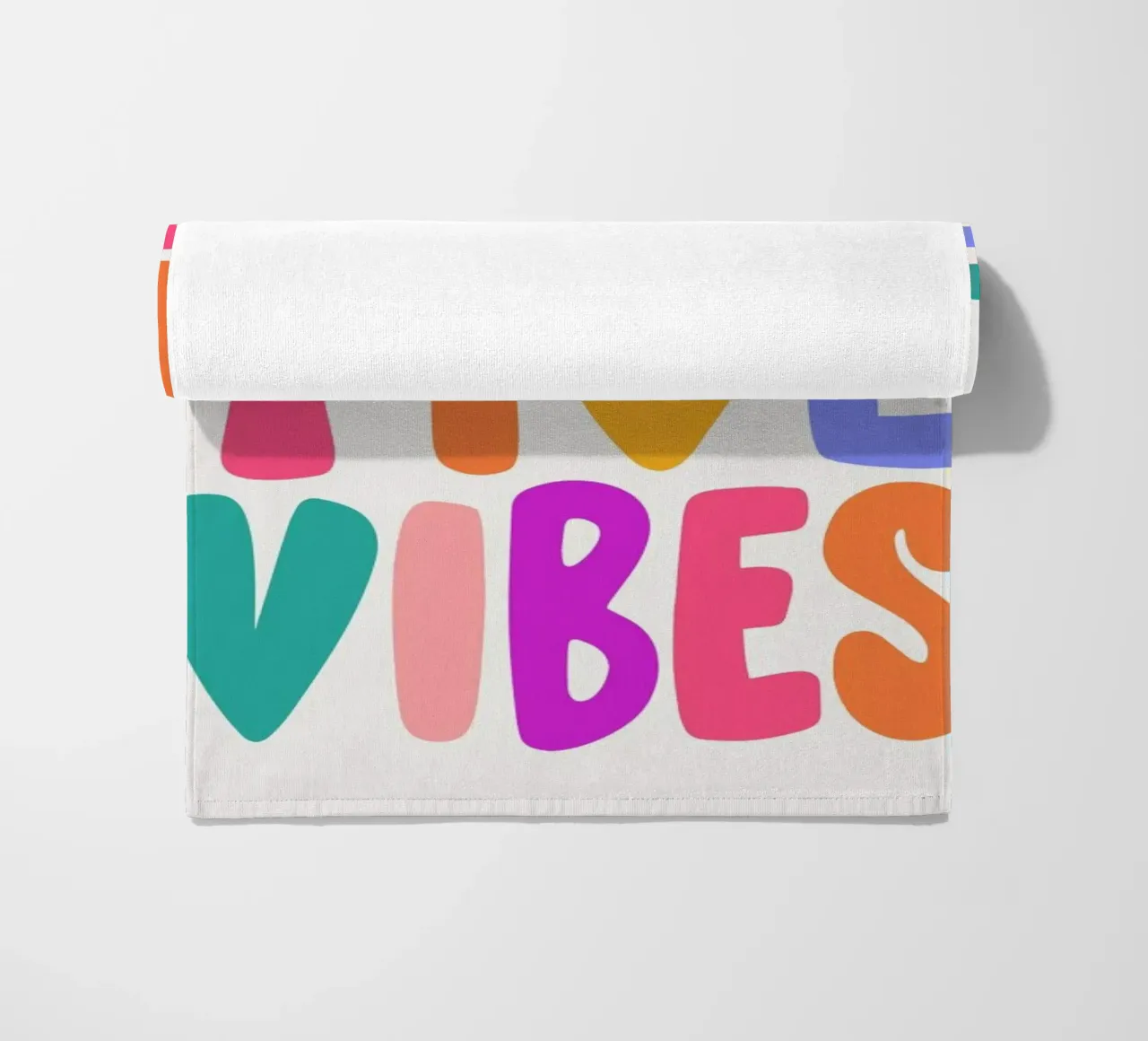 Positive Vibes beach towel by Pure