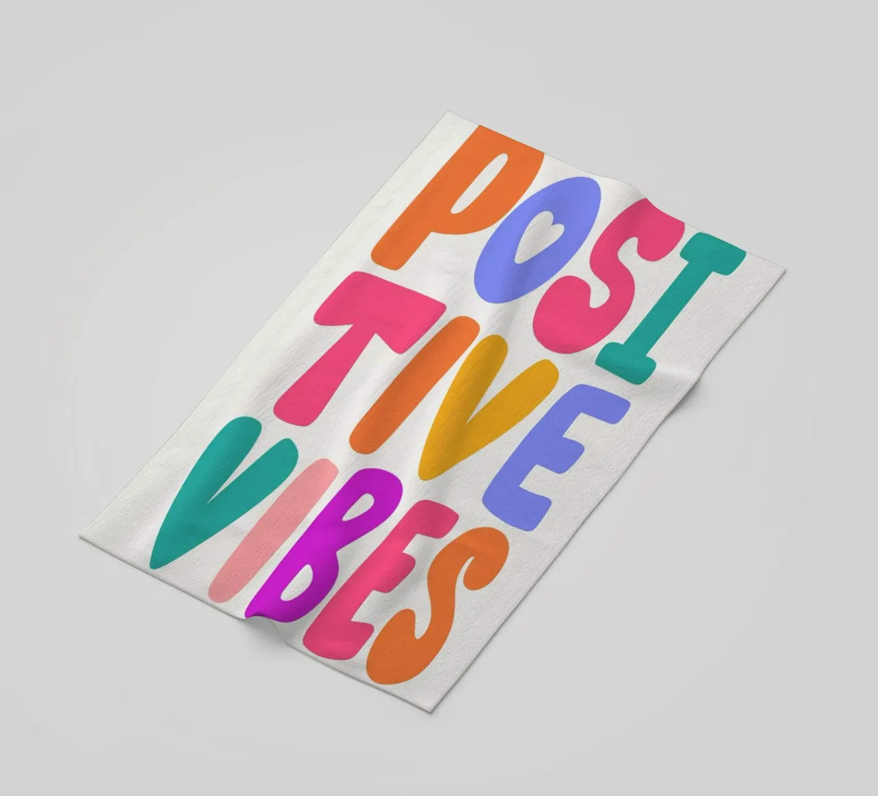 Positive Vibes beach towel by Pure