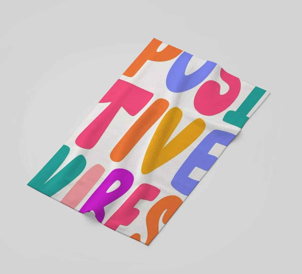 Positive Vibes beach towel by Pure