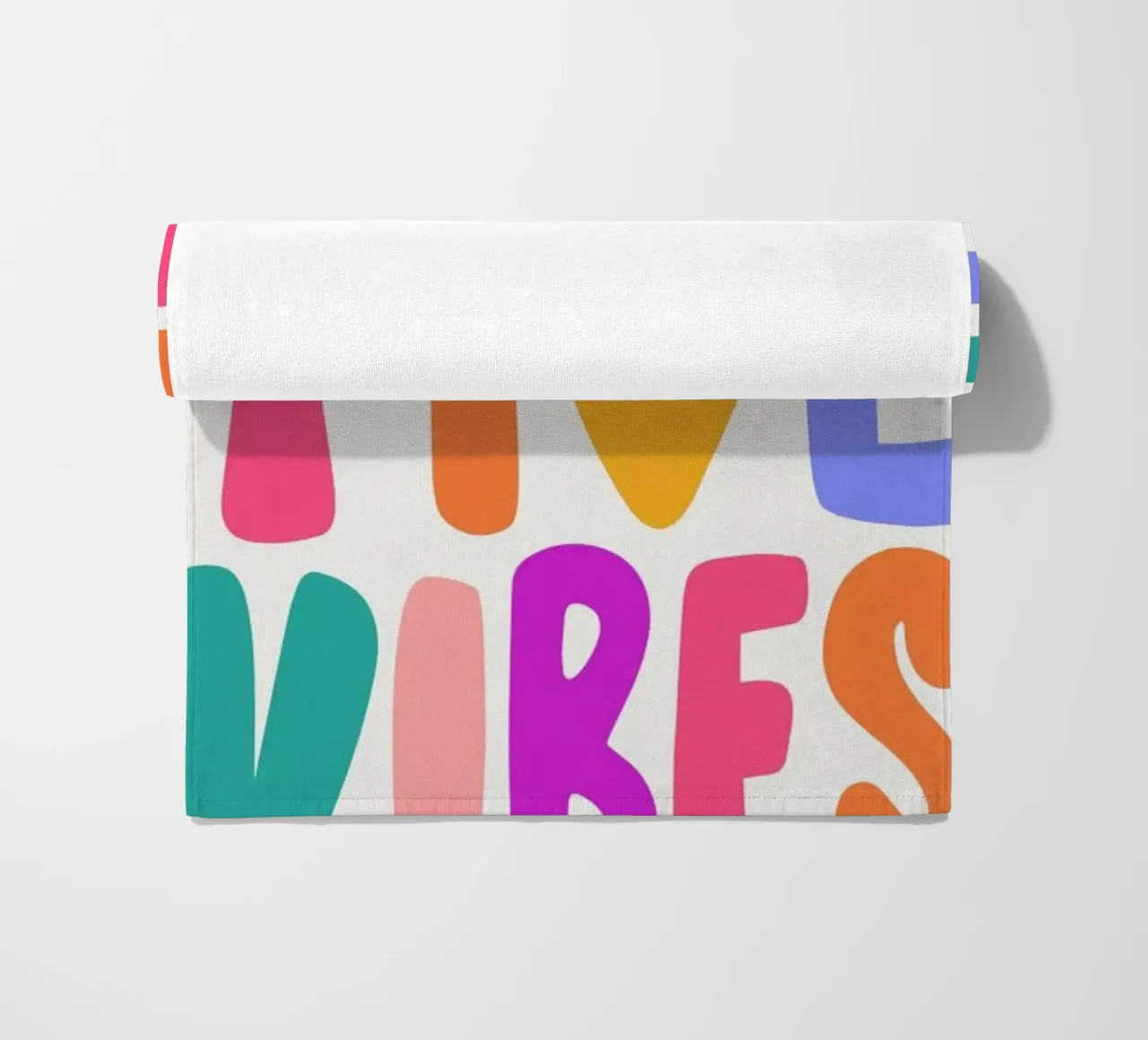 Positive Vibes beach towel by Pure