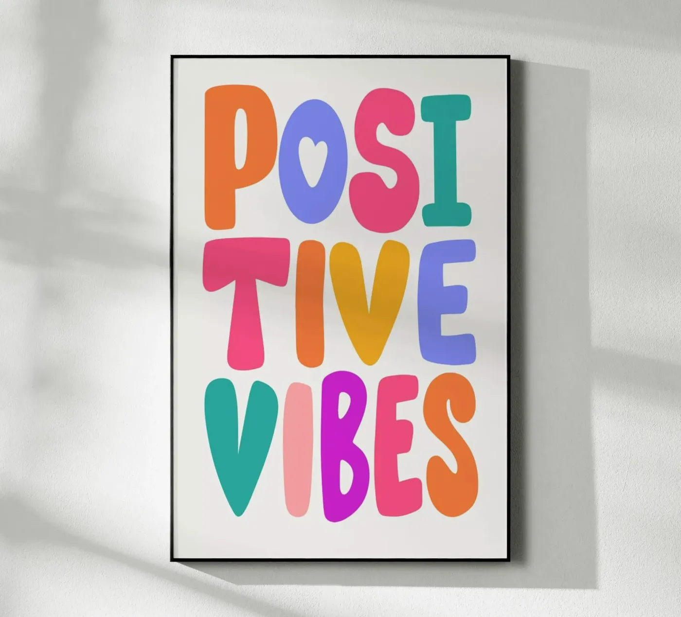 Positive Vibes Acryl-Glas von Pure