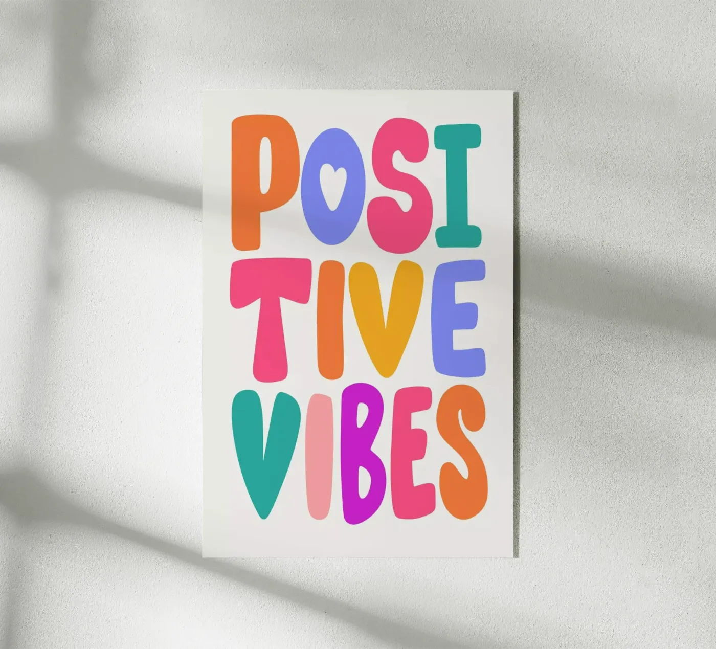 Positive Vibes Acryl-Glas von Pure