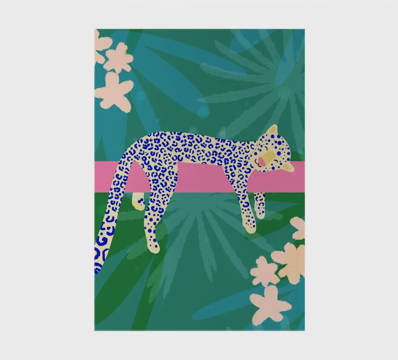 Leopard relaxed notebook by Julia Reyelt