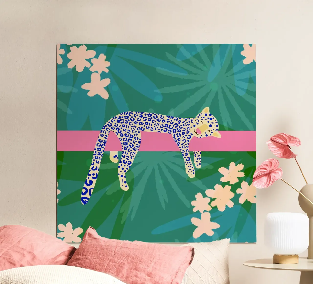 Leopard relaxed hahnemühle by Julia Reyelt