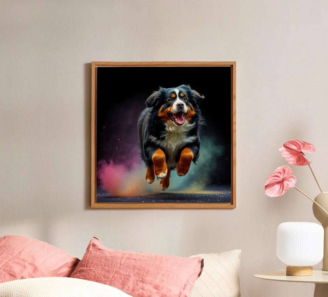The colorful Bernese Mountain Dog #37 forex plate by Yumis.Beargang.and.Me