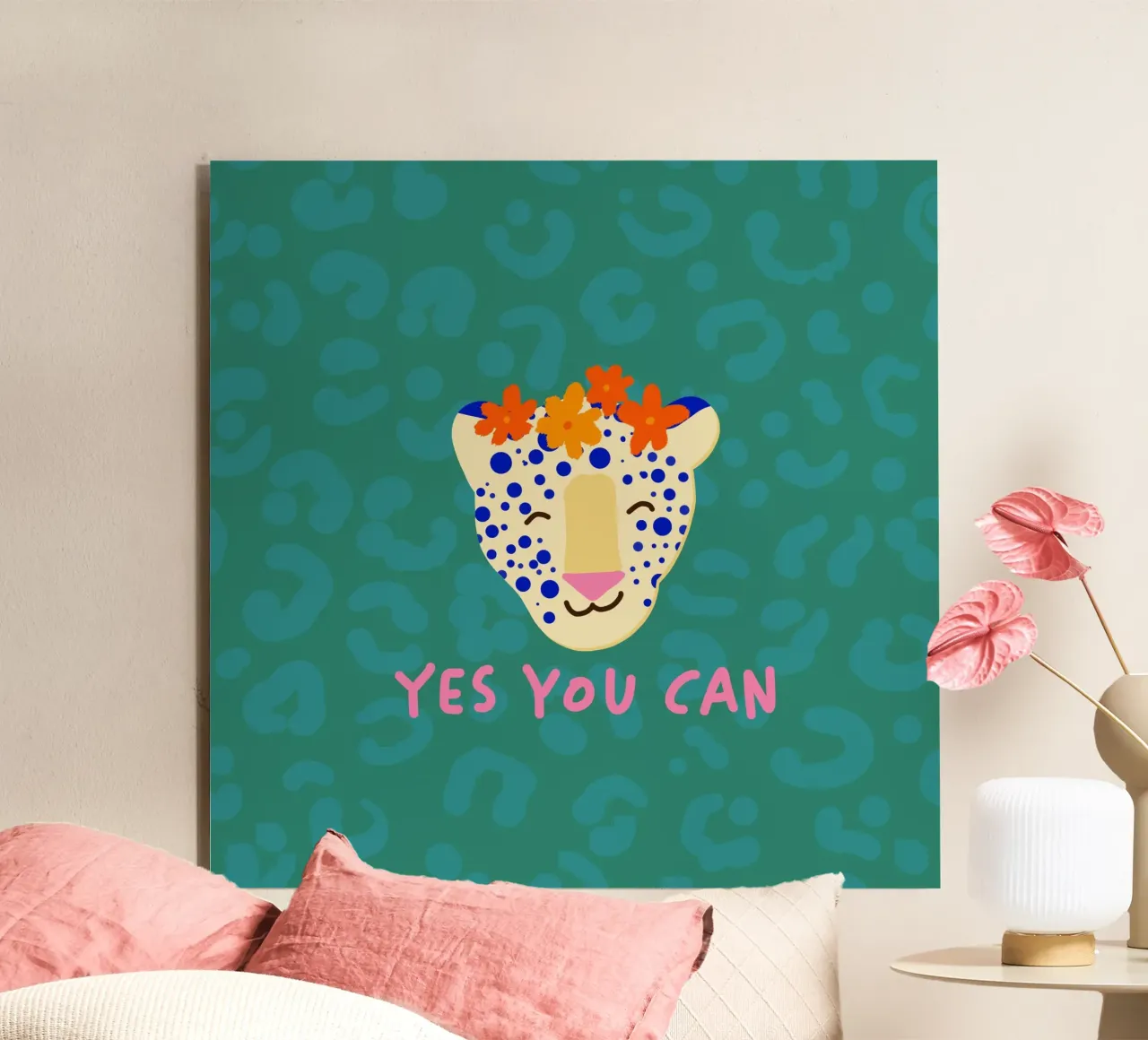 Yes you can, Leopard 2 alluminio dibond da Julia Reyelt
