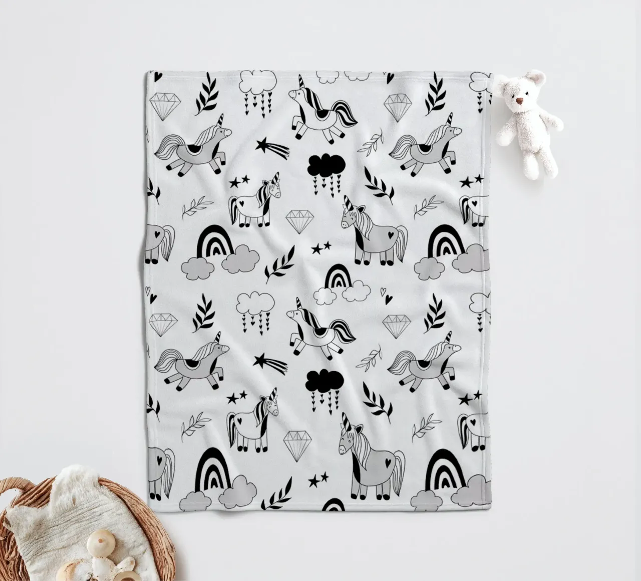 Funny Unicorn coperta in pile da Sabrina Ziegenhorn