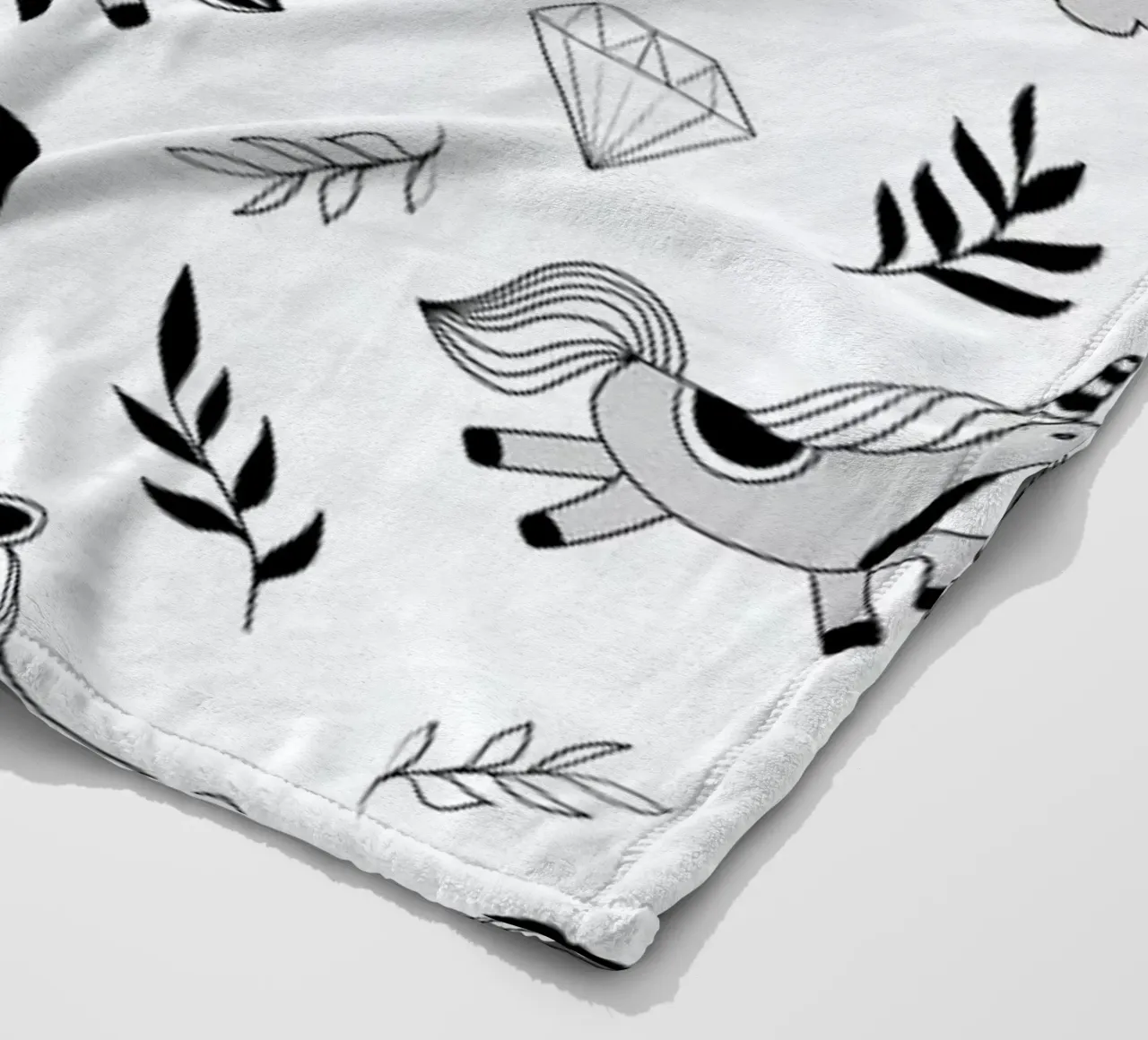Funny Unicorn coperta in pile da Sabrina Ziegenhorn