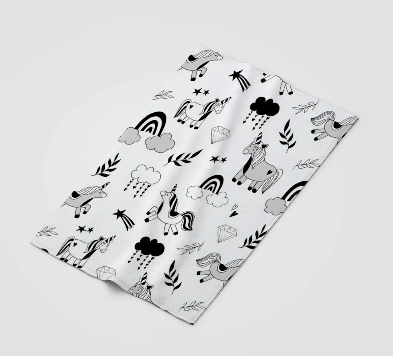 Funny Unicorn coperta in pile da Sabrina Ziegenhorn