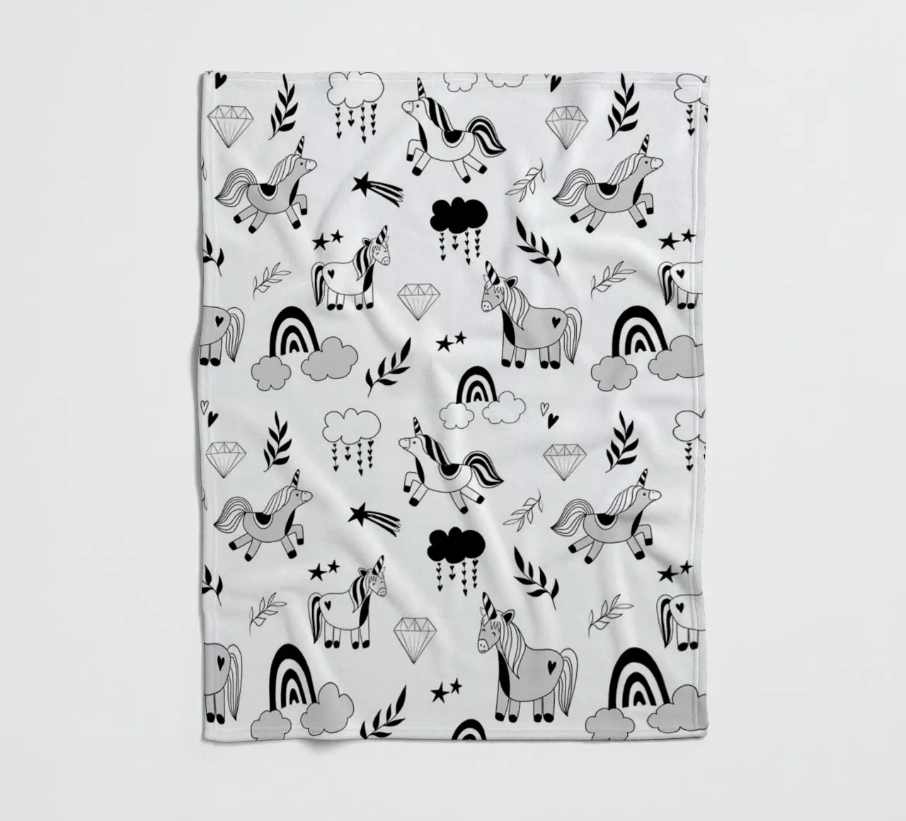 Funny Unicorn coperta in pile da Sabrina Ziegenhorn