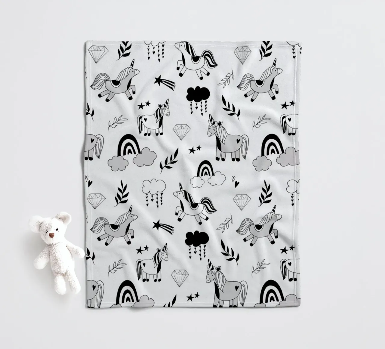 Funny Unicorn coperta in pile da Sabrina Ziegenhorn