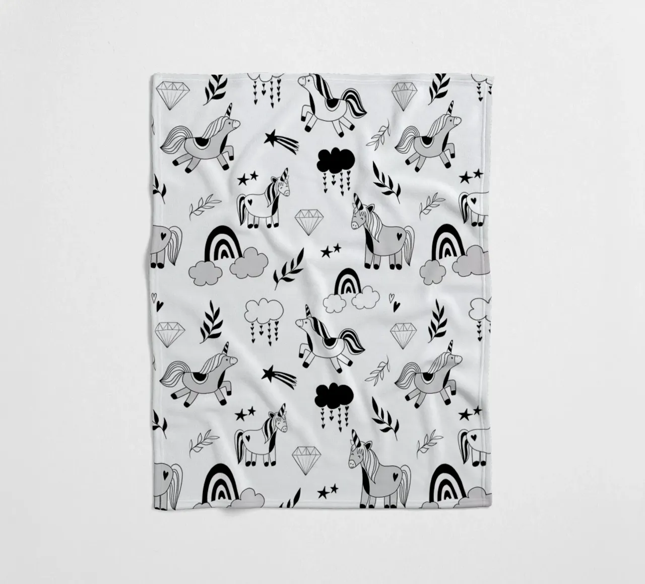 Funny Unicorn coperta in pile da Sabrina Ziegenhorn