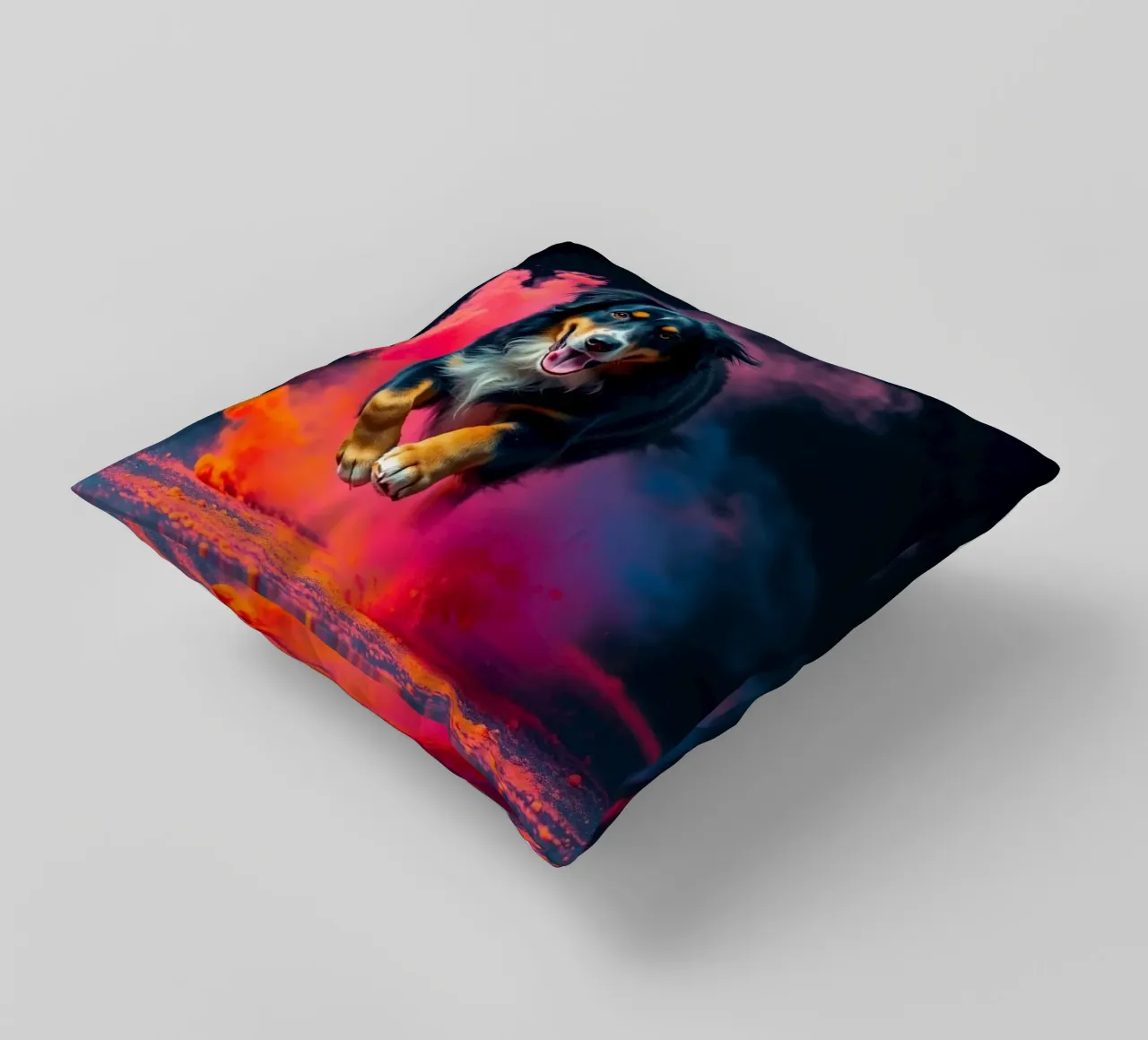 Le bouvier bernois coloré #38 coussin de Yumis.Beargang.and.Me