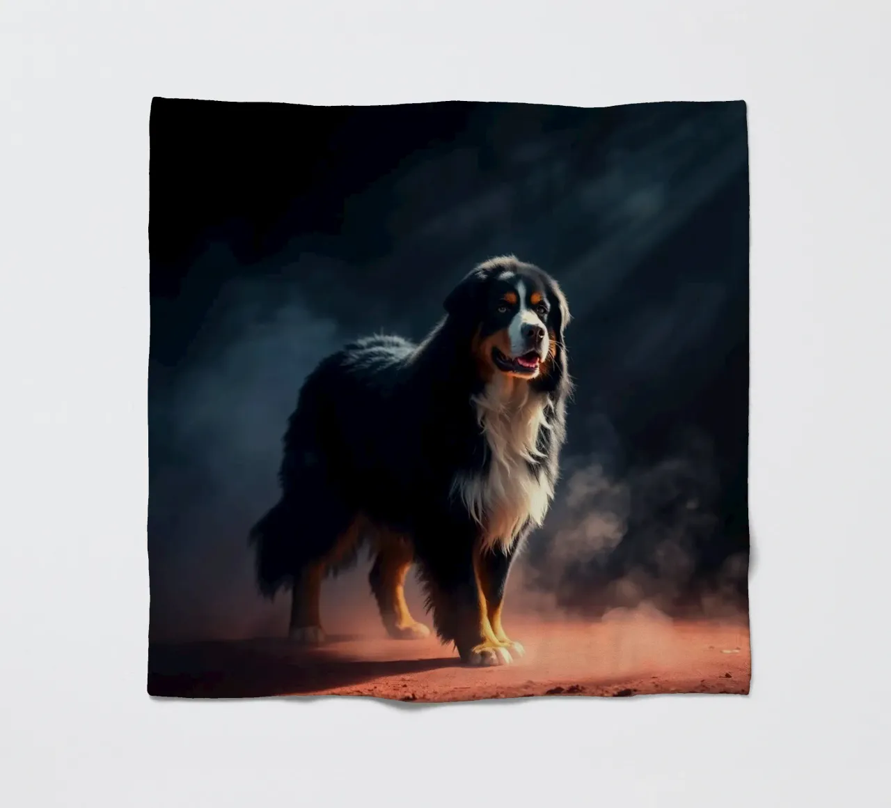 The colorful Bernese Mountain Dog #40 fleece blanket by Yumis.Beargang.and.Me