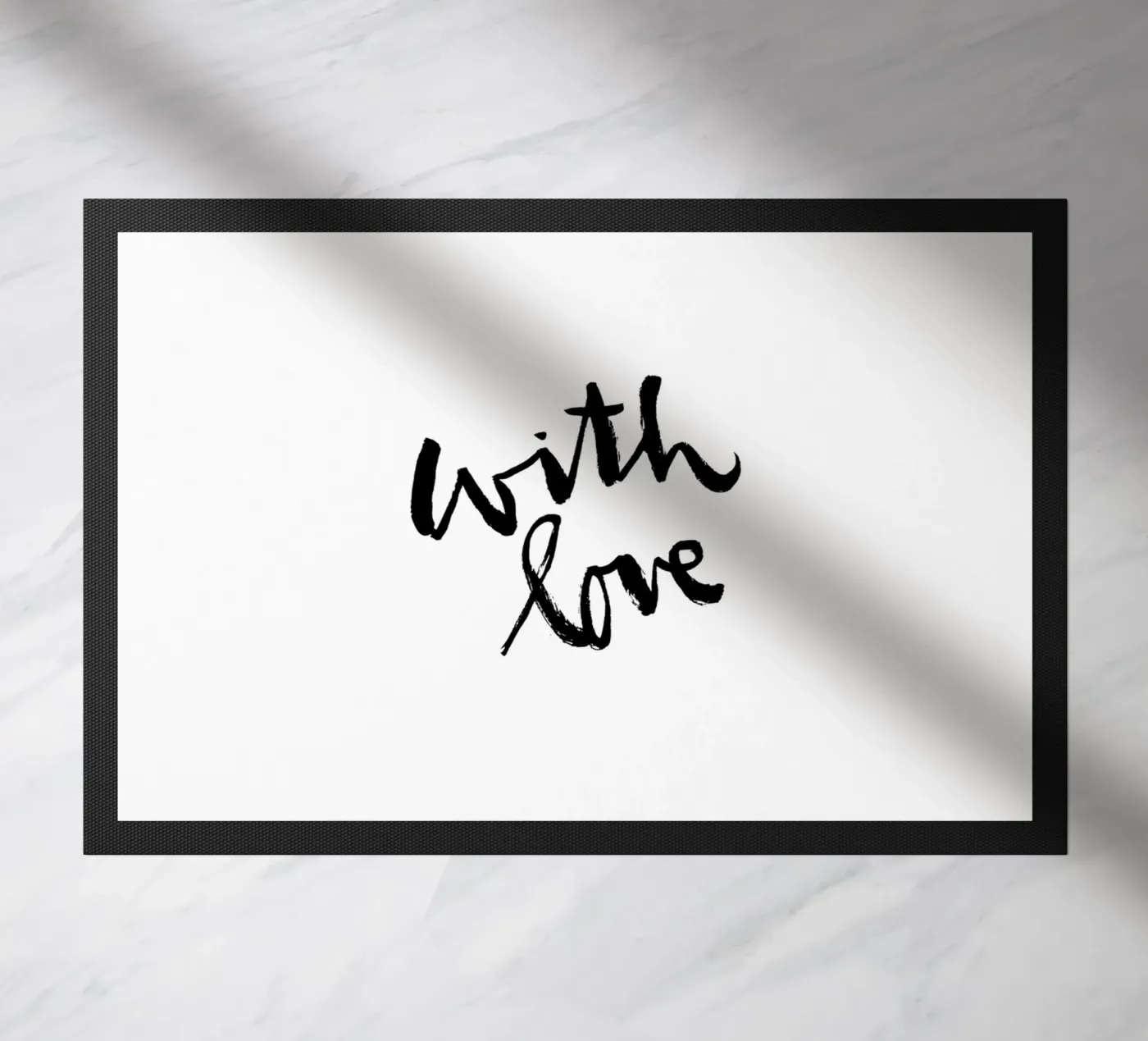 With Love doormat by Brushmeetspaper