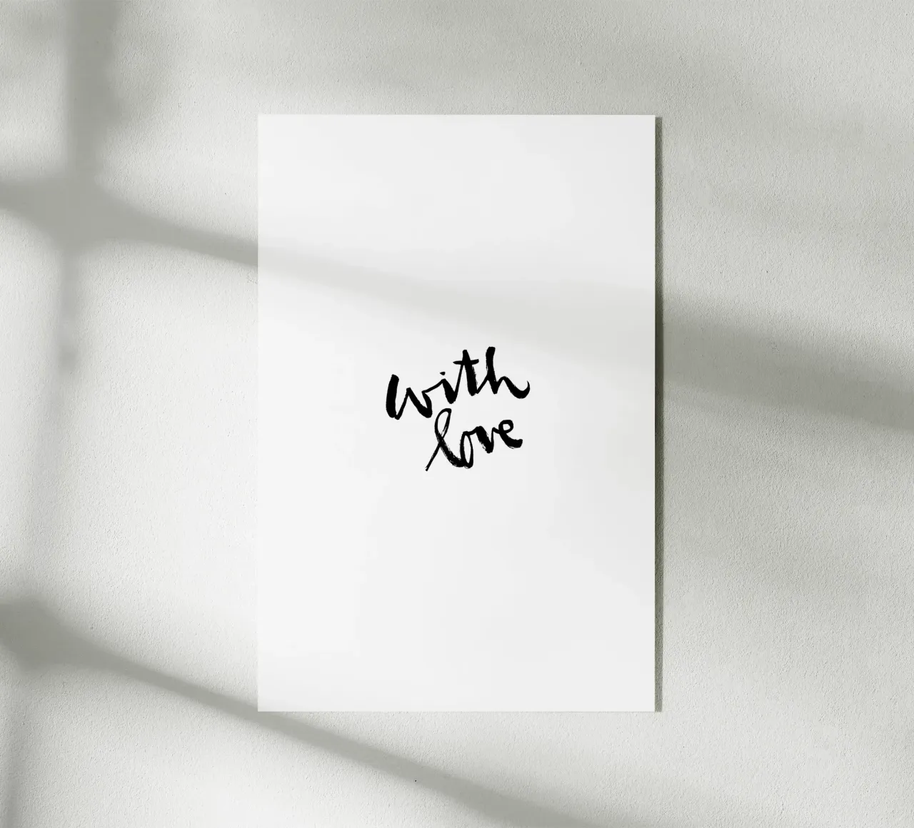 With Love plexiglass da Brushmeetspaper