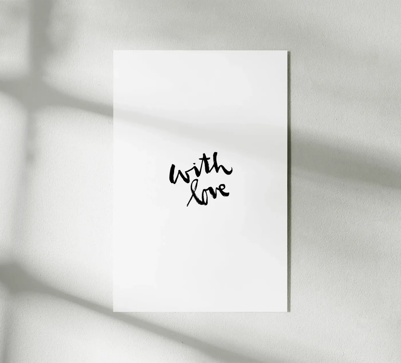 With Love plexiglass da Brushmeetspaper