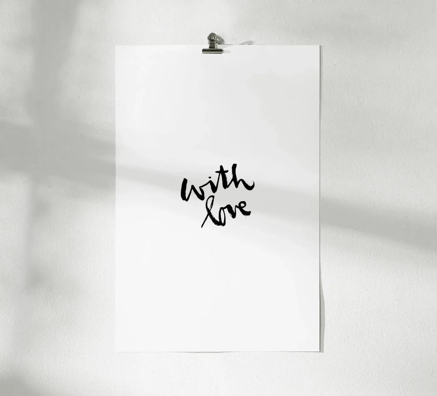 With Love poster da Brushmeetspaper