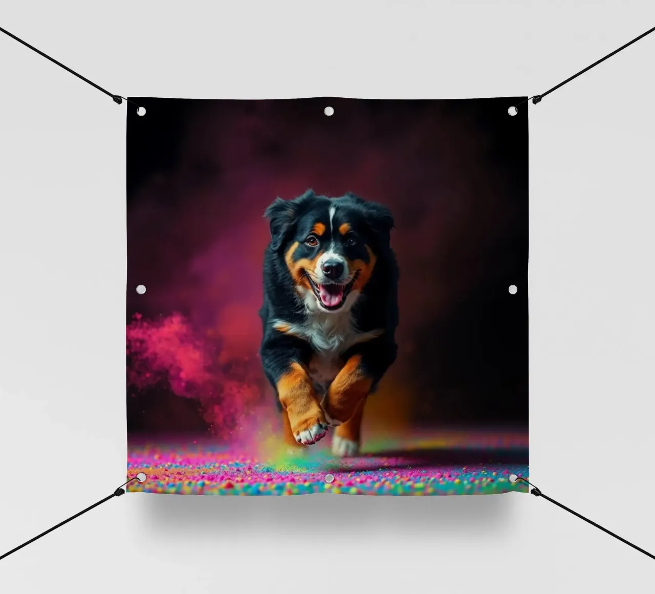 The colorful Bernese Mountain Dog #45 pvc cover by Yumis.Beargang.and.Me