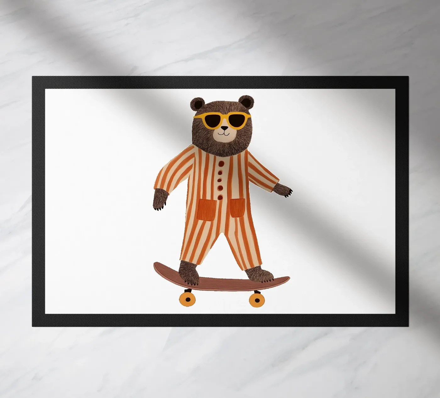 Cool Bear doormat by HookASmile