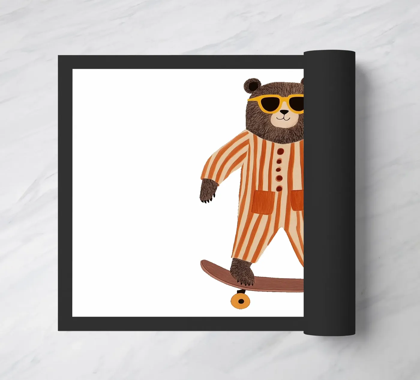 Cool Bear doormat by HookASmile