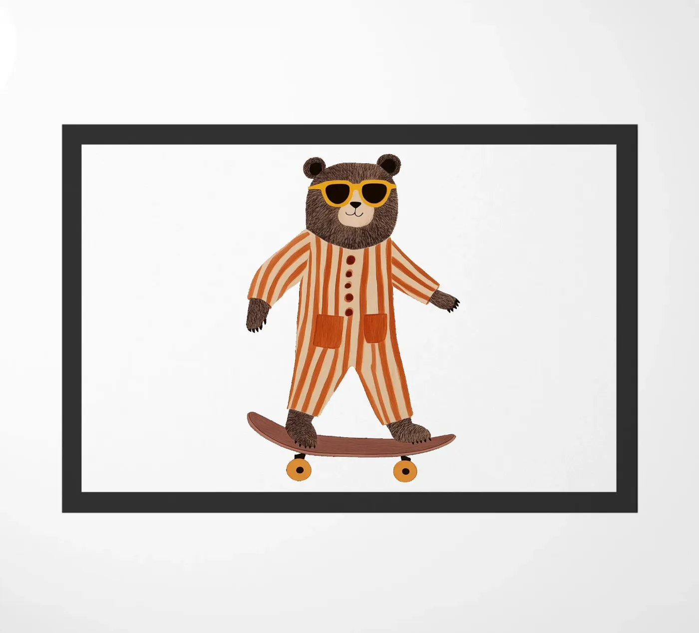 Cool Bear doormat by HookASmile