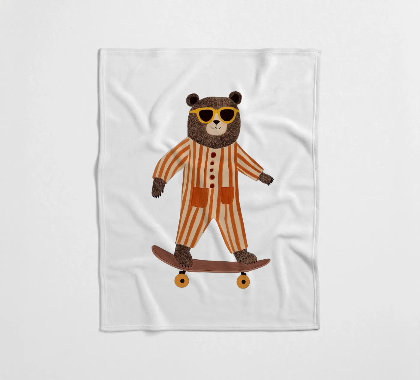Cool Bear fleece blanket by HookASmile