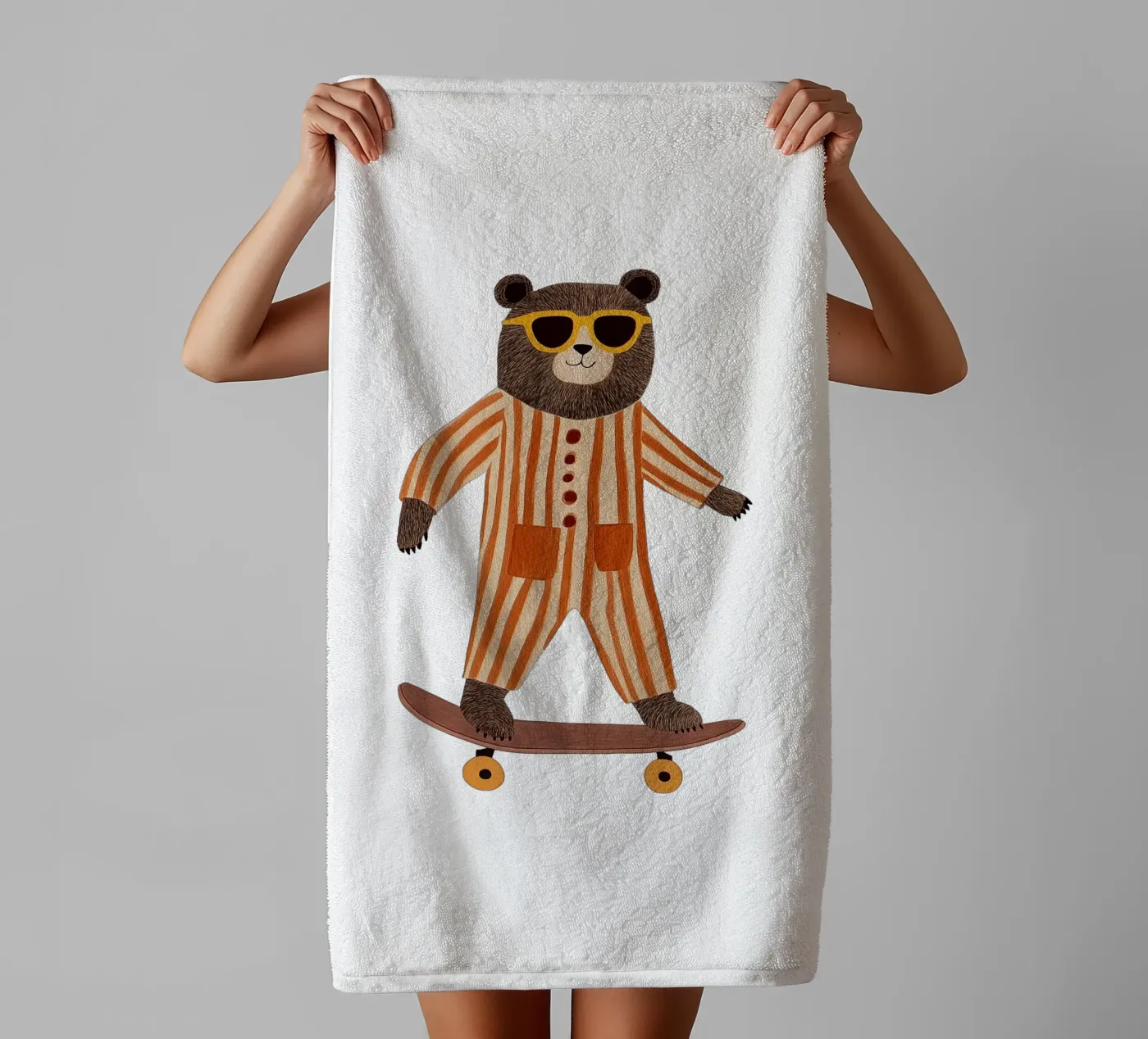 Cool Bear towel by HookASmile