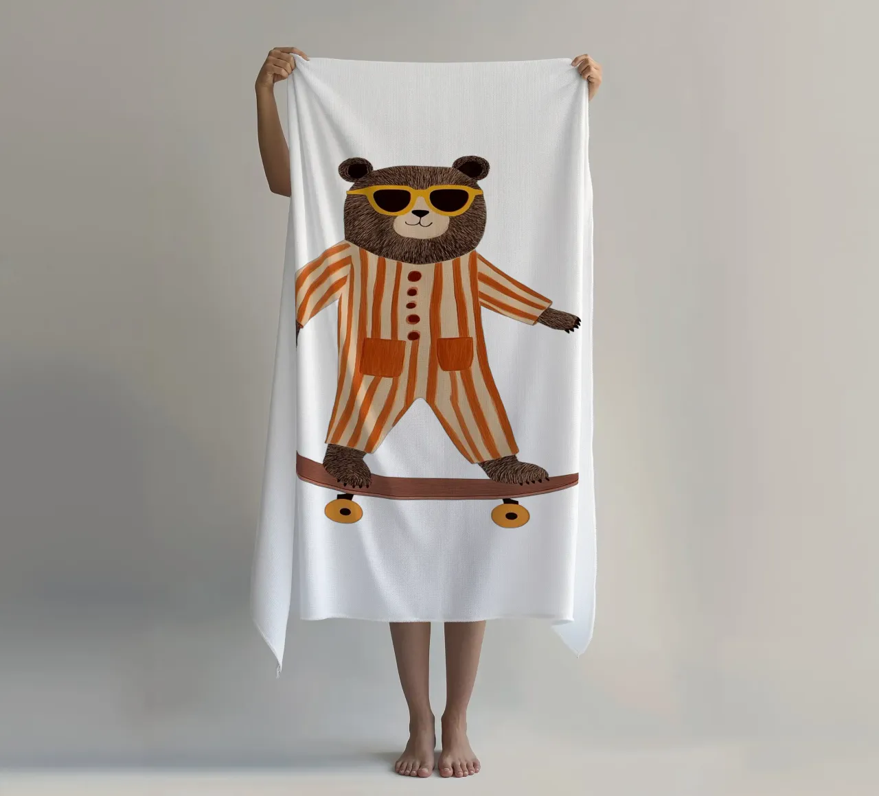 Orso fresco telo mare da HookASmile