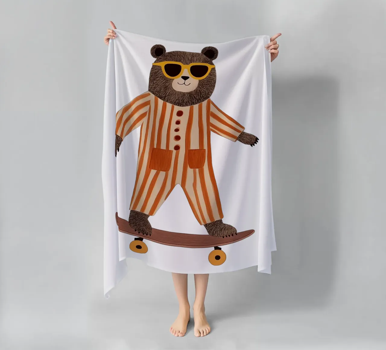 Orso fresco telo mare da HookASmile