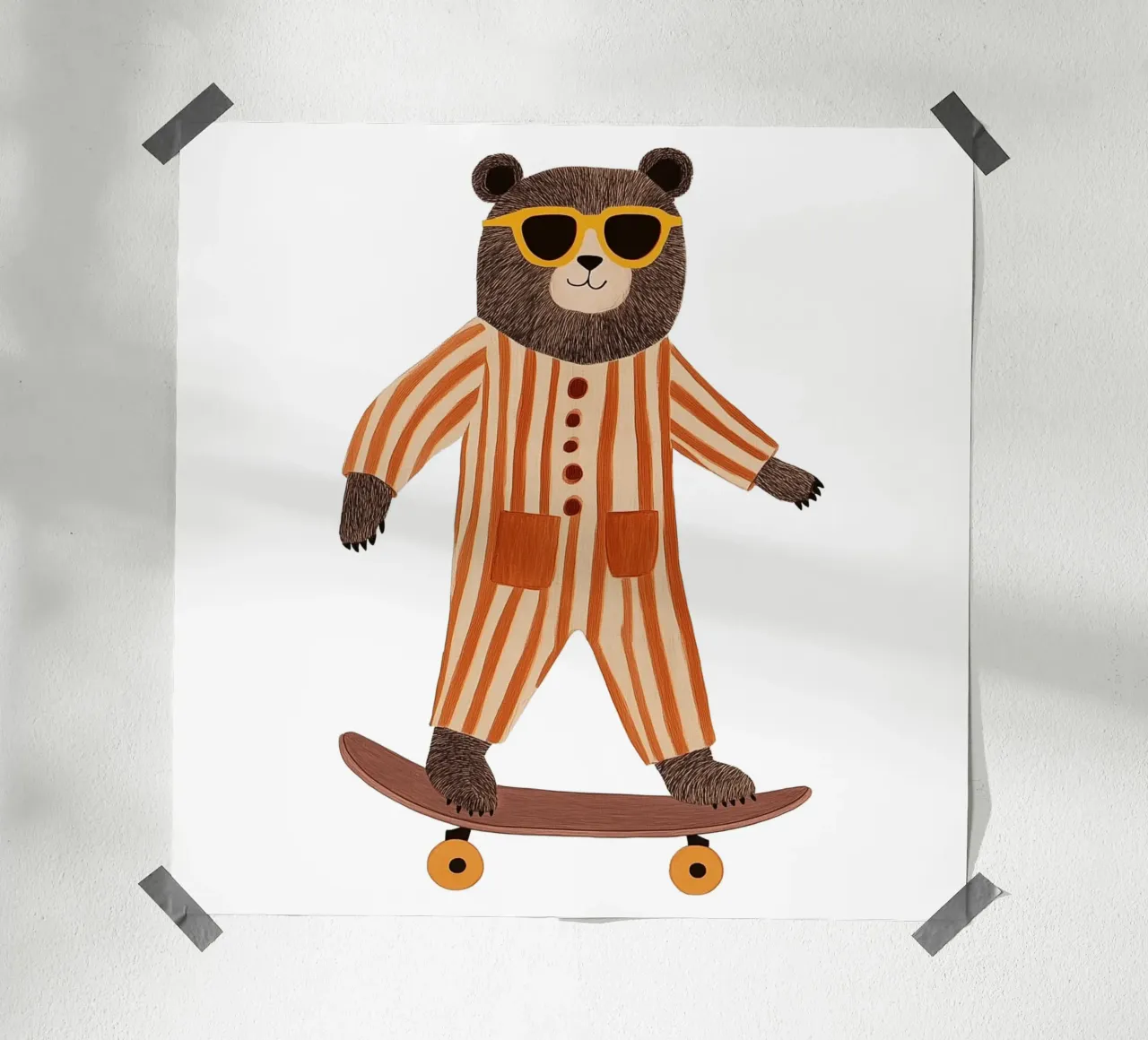 Orso fresco carta hahnemühle da HookASmile