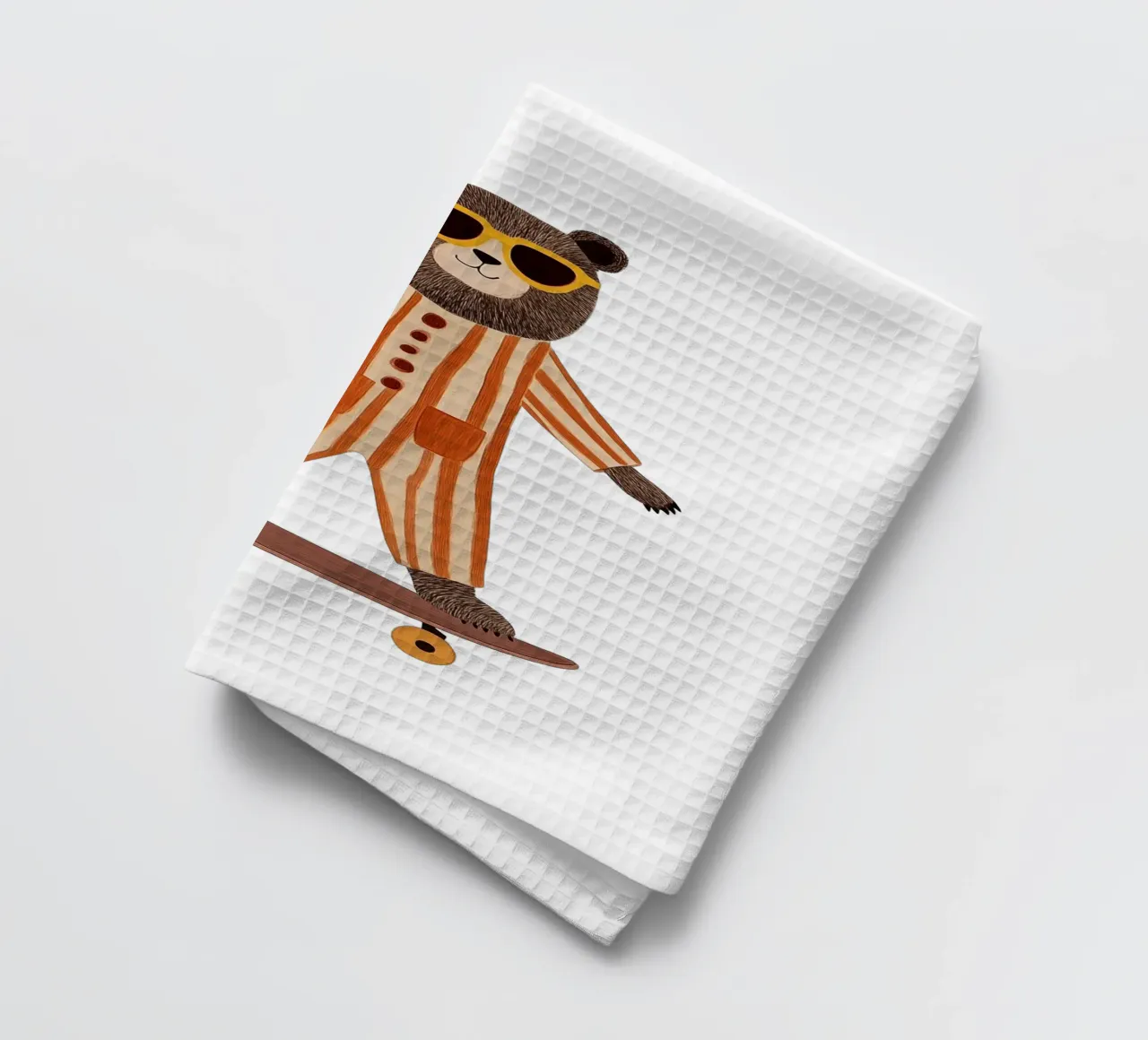 Orso fresco canovaccio da cucina da HookASmile