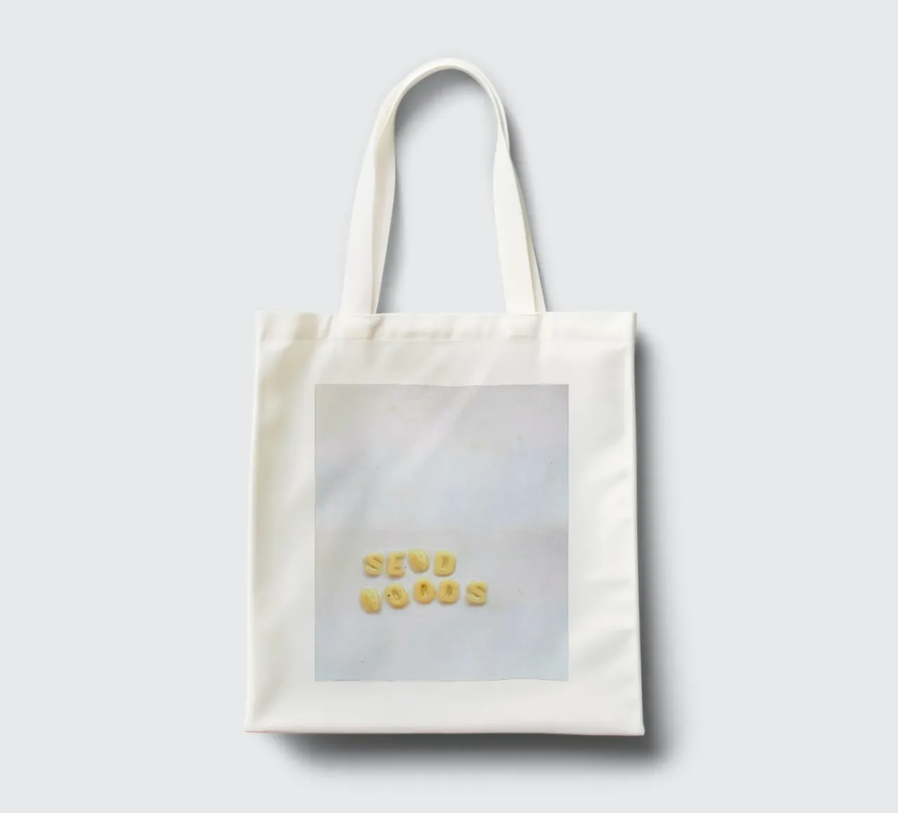 Instant Gratification: "Send Noods" (Alphabet Soup Edition!) borsa in juta da FruityNoodly