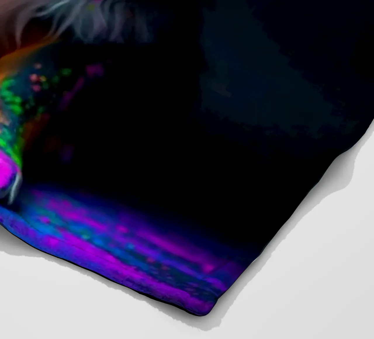 The colorful Bernese Mountain Dog #49 fleece blanket by Yumis.Beargang.and.Me