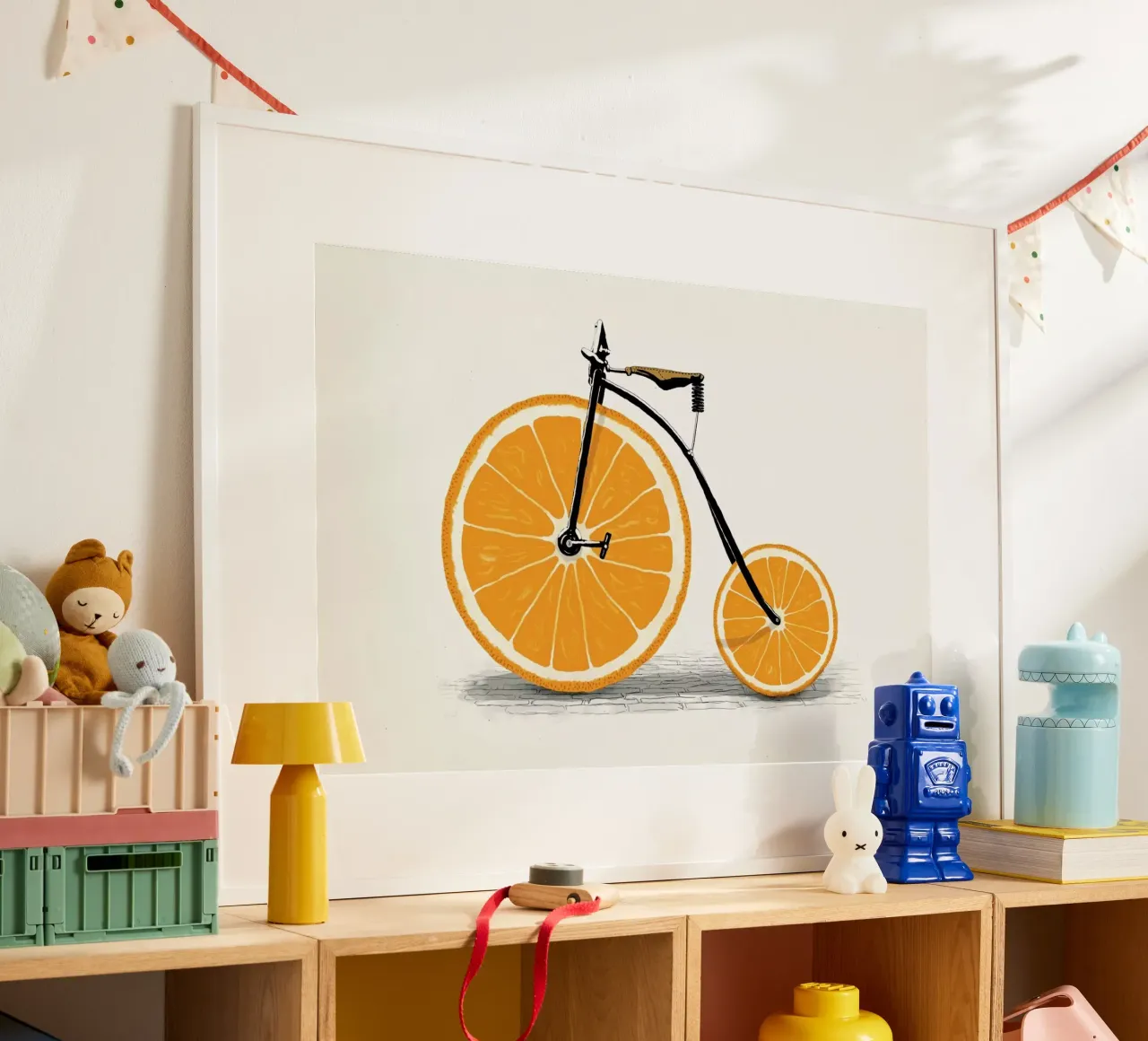 Vitamin poster con telaio in legno da Florent Bodart