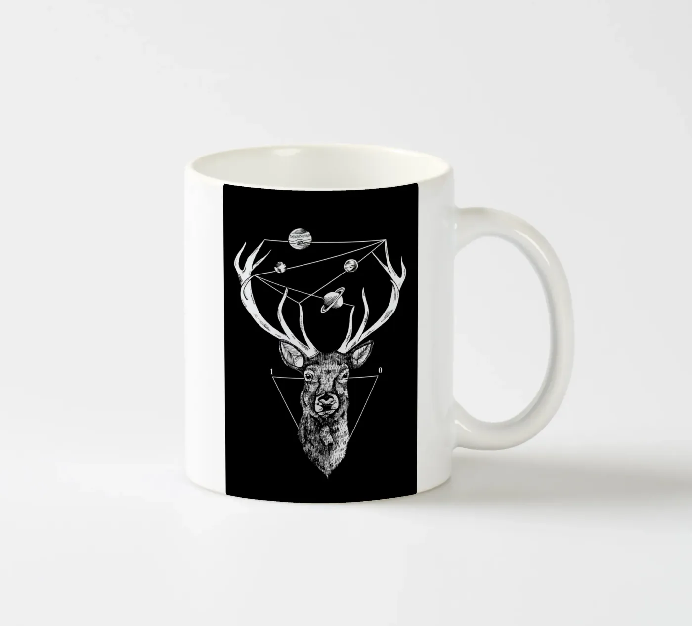 Deer ceramic mug by Alejandra Sáenz