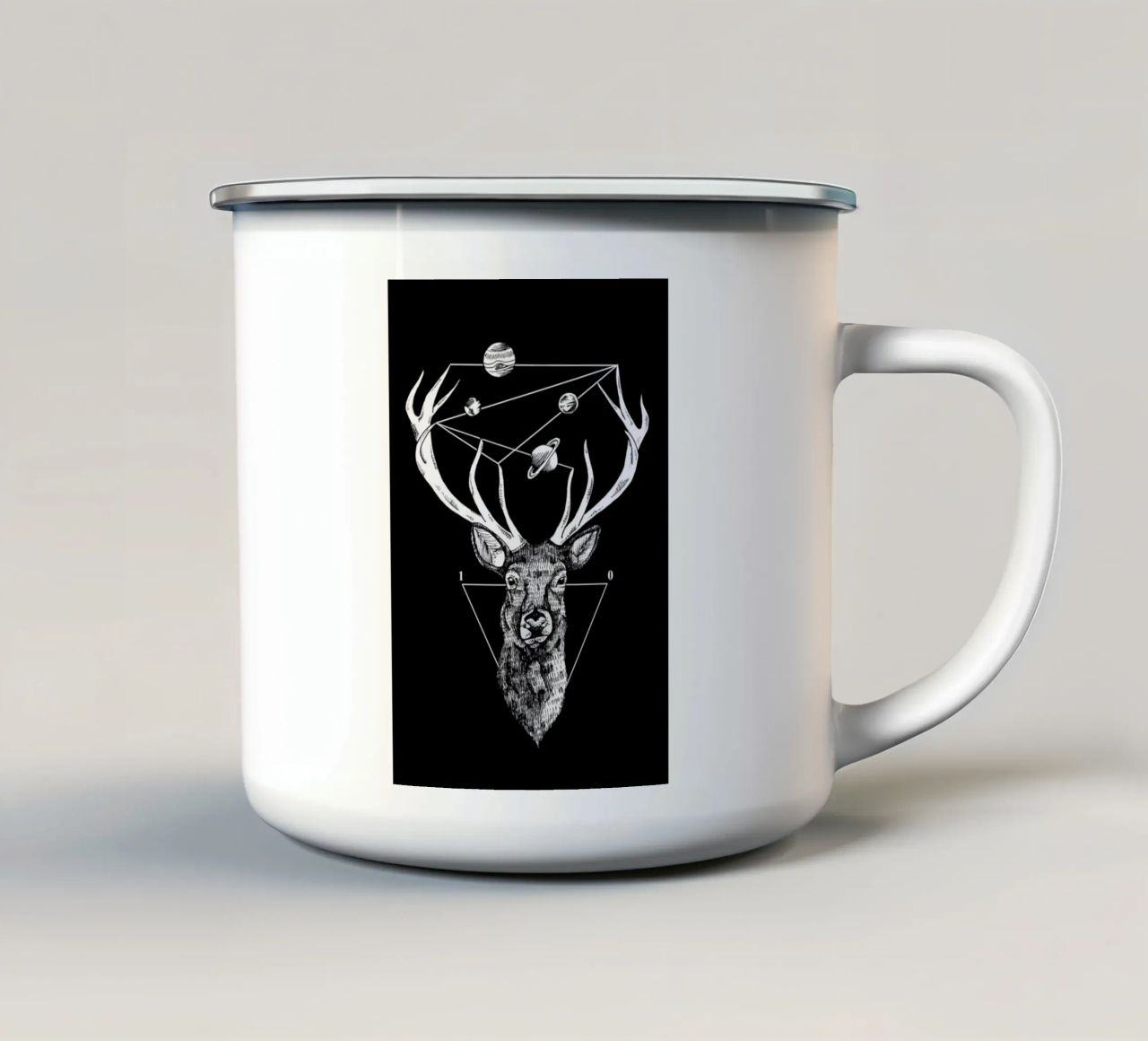 Deer tazza in smalto da Alejandra Sáenz