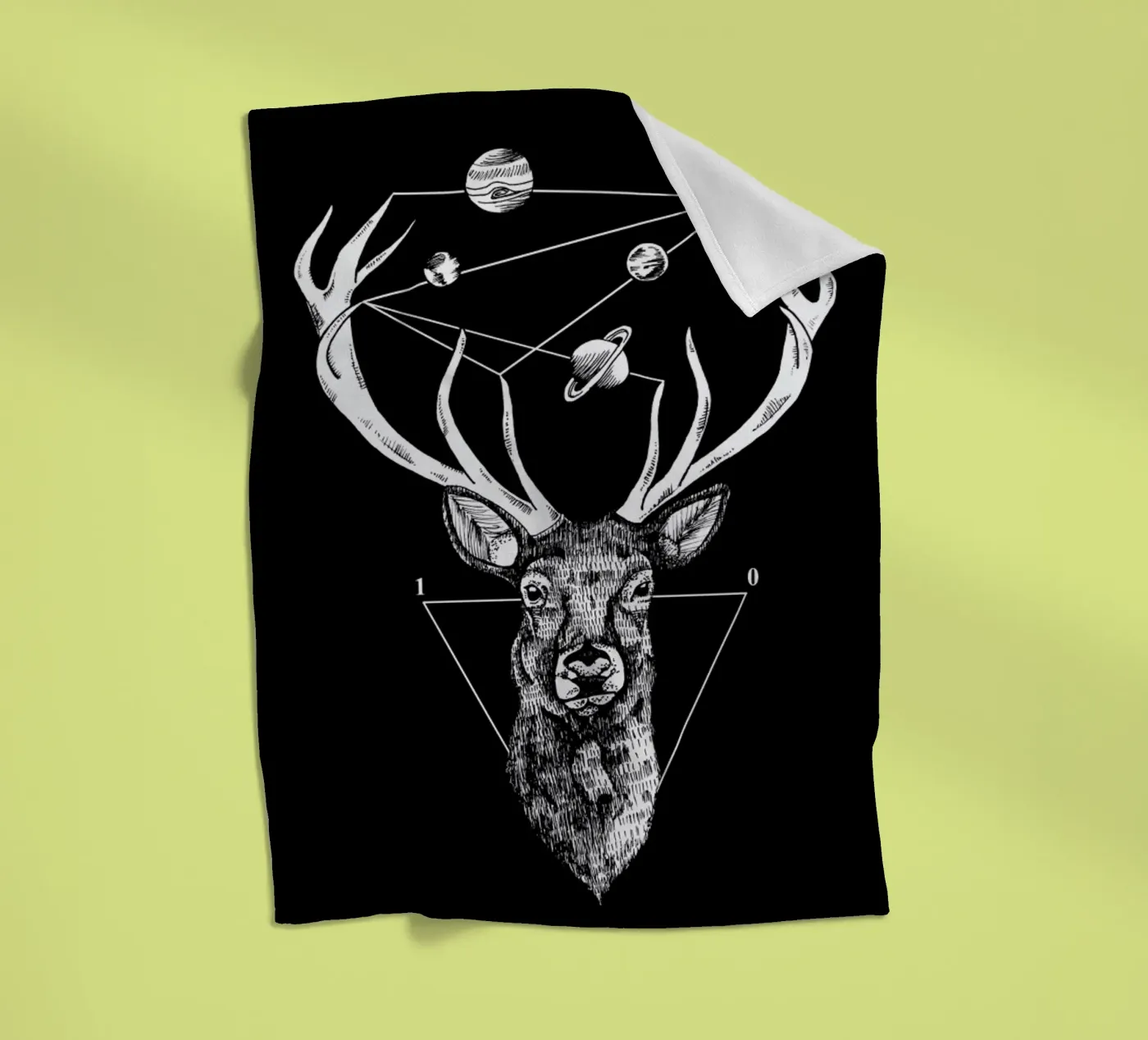 Deer Fleecedecke von Alejandra Sáenz