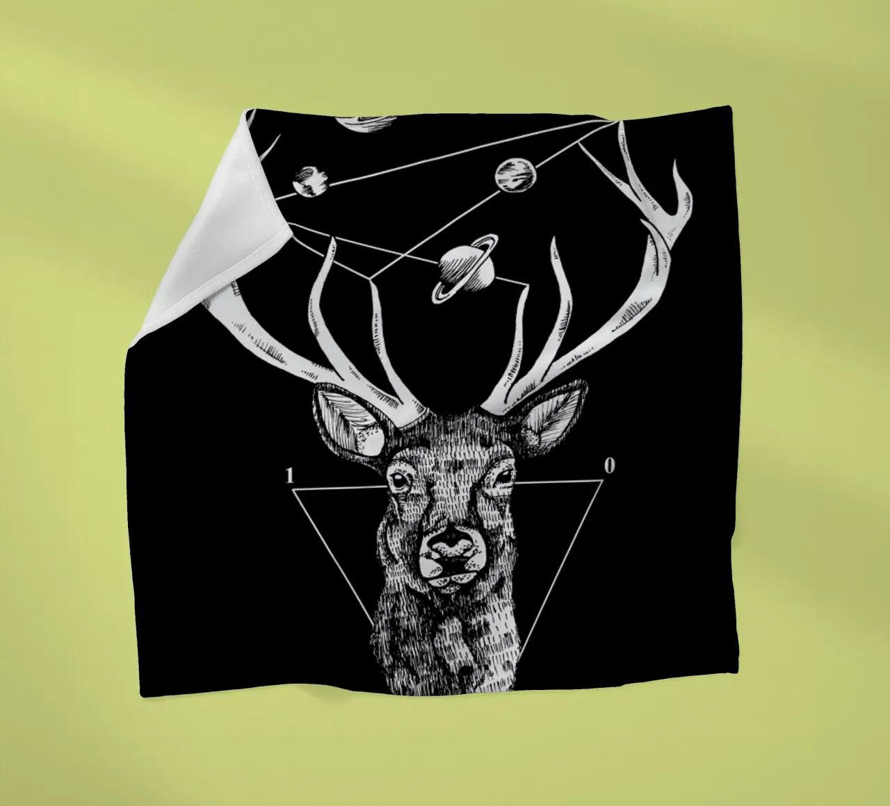 Deer Fleecedecke von Alejandra Sáenz