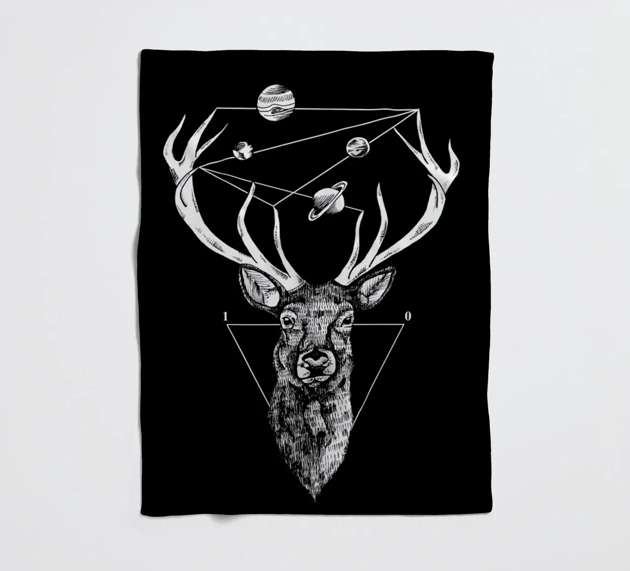 Deer Fleecedecke von Alejandra Sáenz