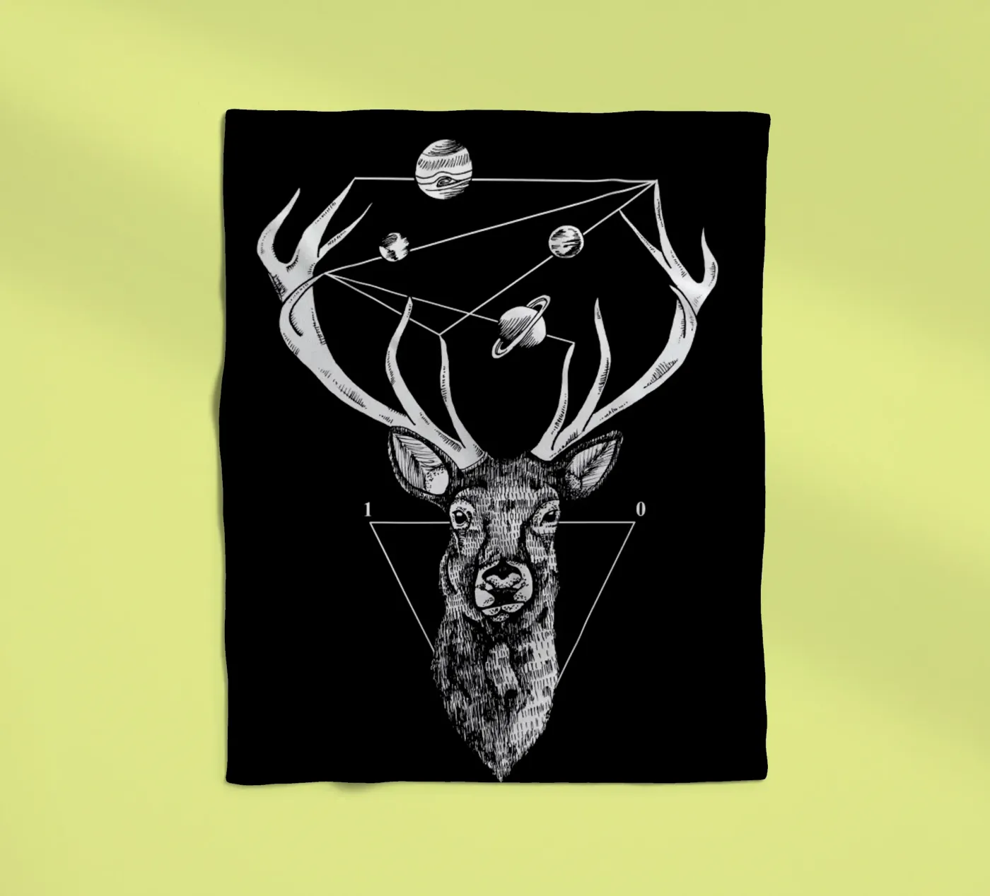 Deer Fleecedecke von Alejandra Sáenz