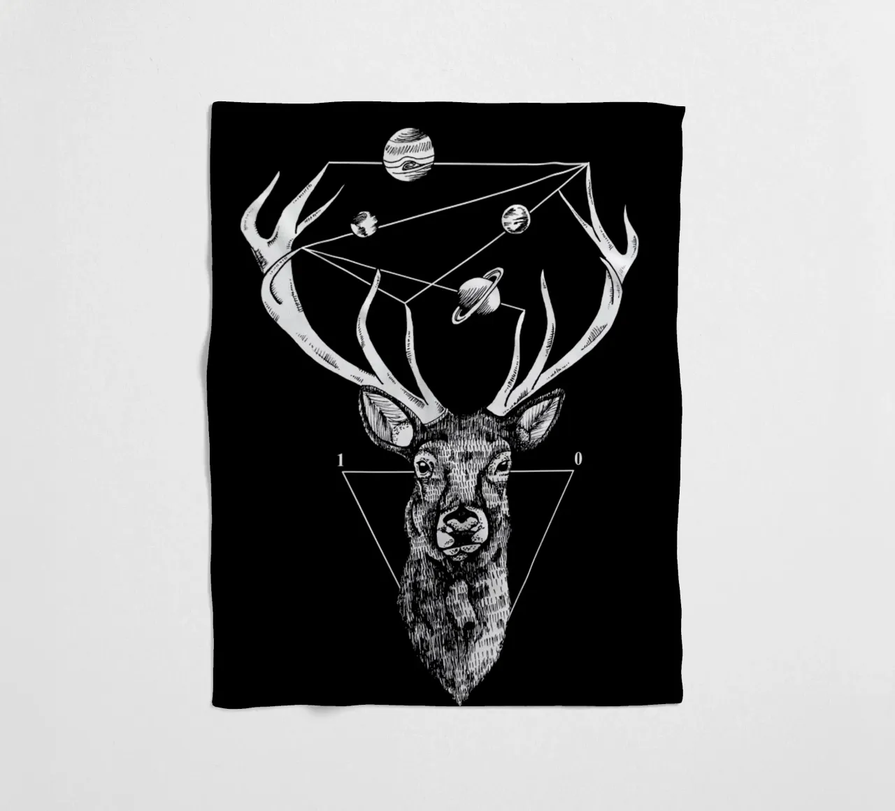 Deer Fleecedecke von Alejandra Sáenz