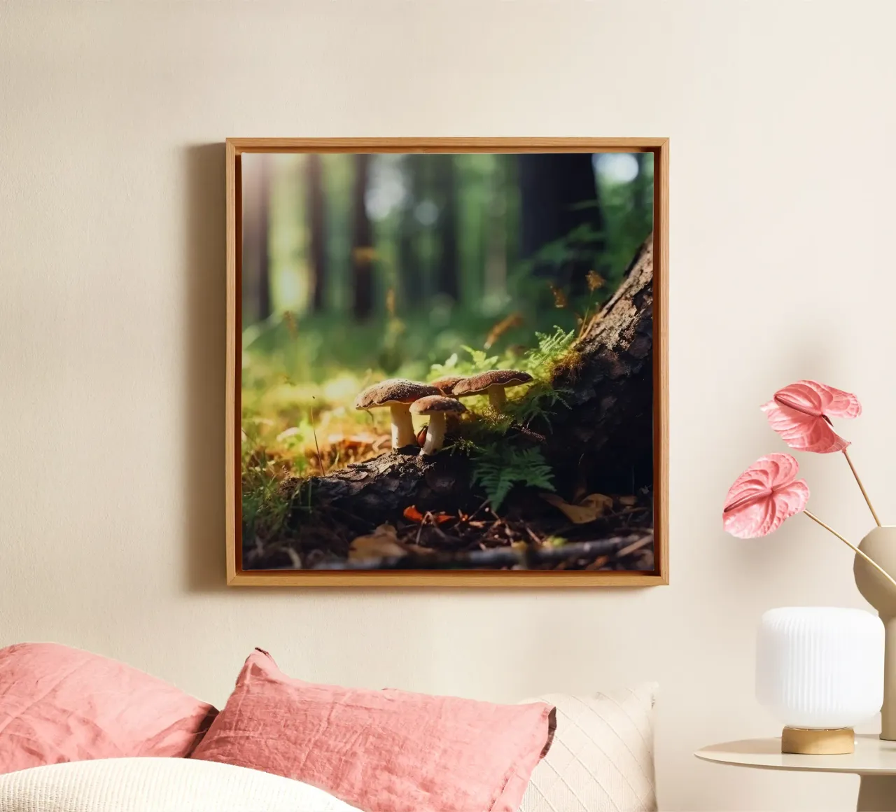 Setas en un claro del bosque lienzo de PhotoVibe Decor
