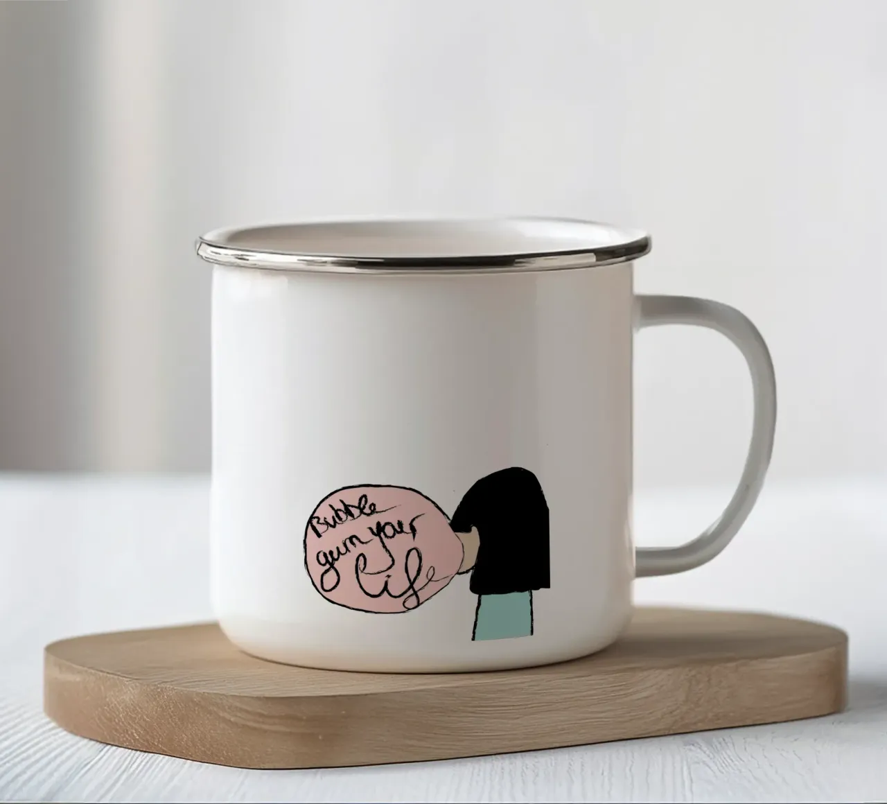Bubble. tazza in smalto da FRICKE DESIGN
