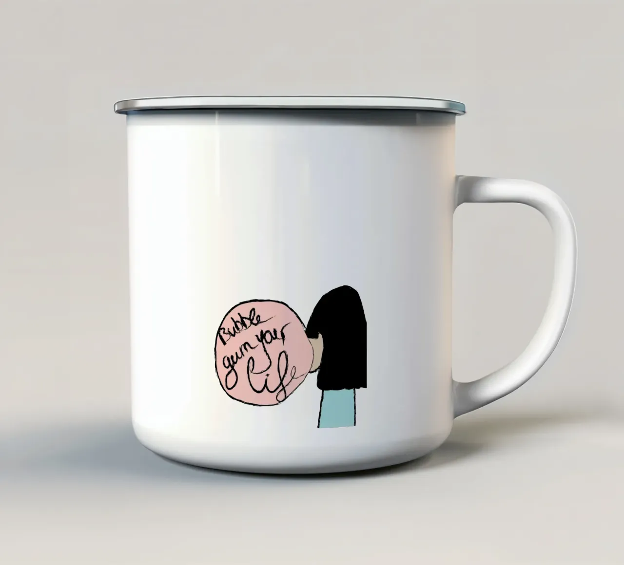 Bubble. tazza in smalto da FRICKE DESIGN
