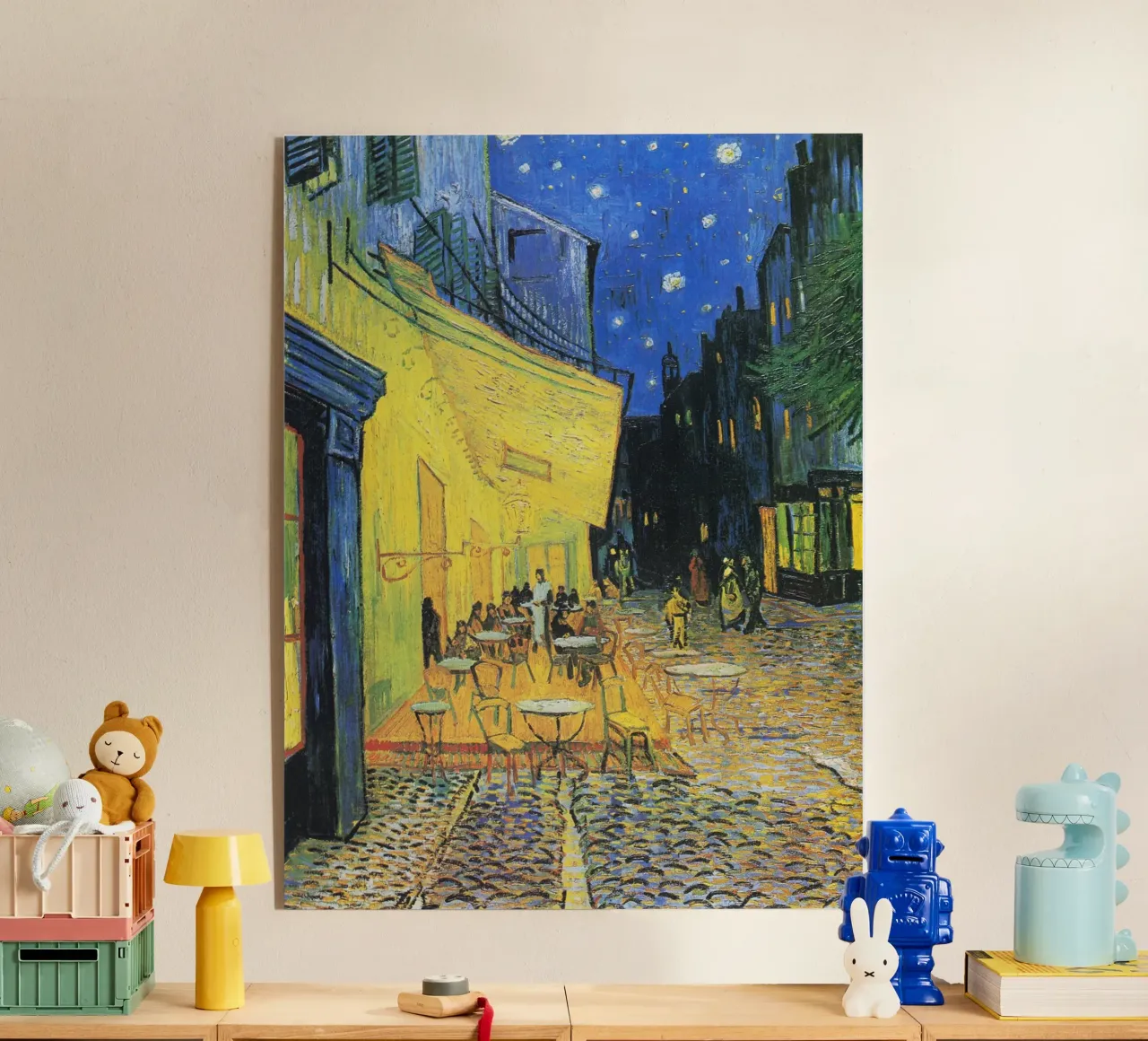 La terrazza del caffè di notte di Vincent van Gogh (1888) plexiglass da Classic Art Prints