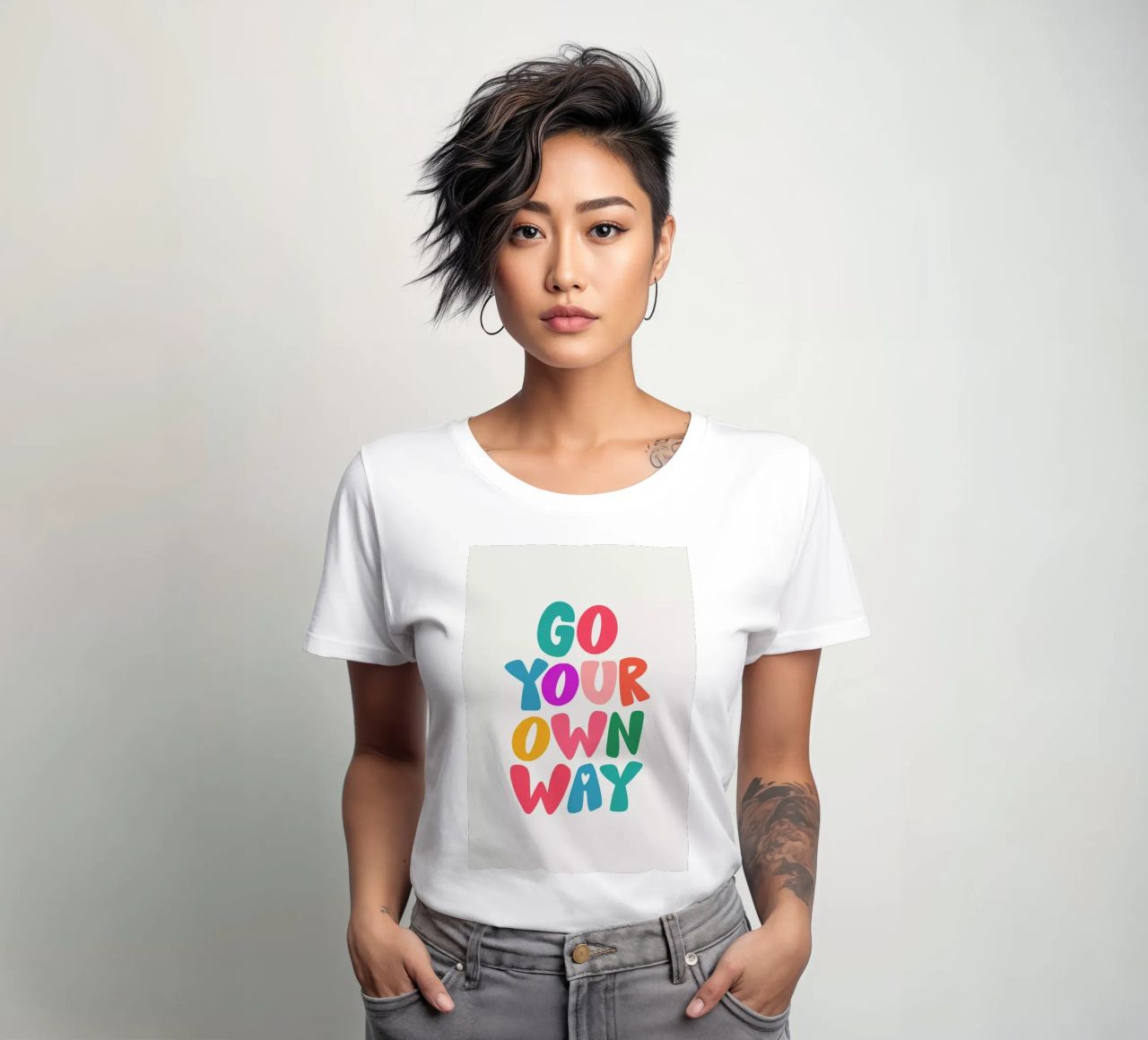 Go your own way t-shirt da donna da Pure